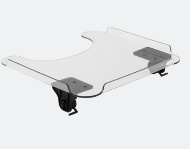 Slide & lock tray attachment hardware